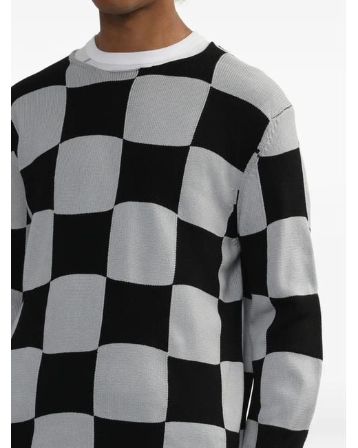 COMME DES GARÇON BLACK Black Checkerboard Knitwear for men