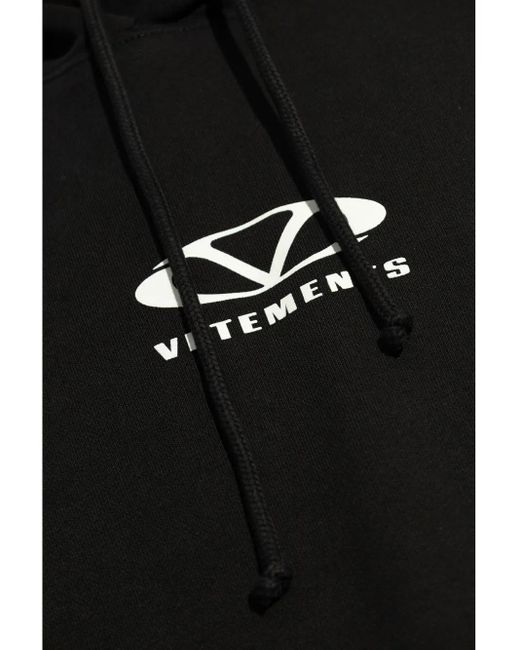 Vetements Black Logo Sweatshirt