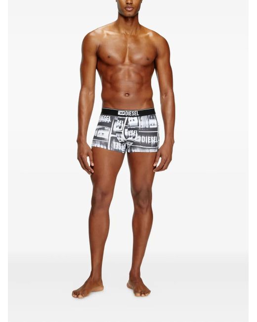 DIESEL Black Damien Boxer Briefs (Pack Of Three) for men