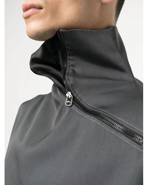 OAMC Gray High-Neck Virgin-Wool Vest for men