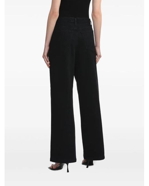 Agolde Black Ellis Wide-Leg Jeans