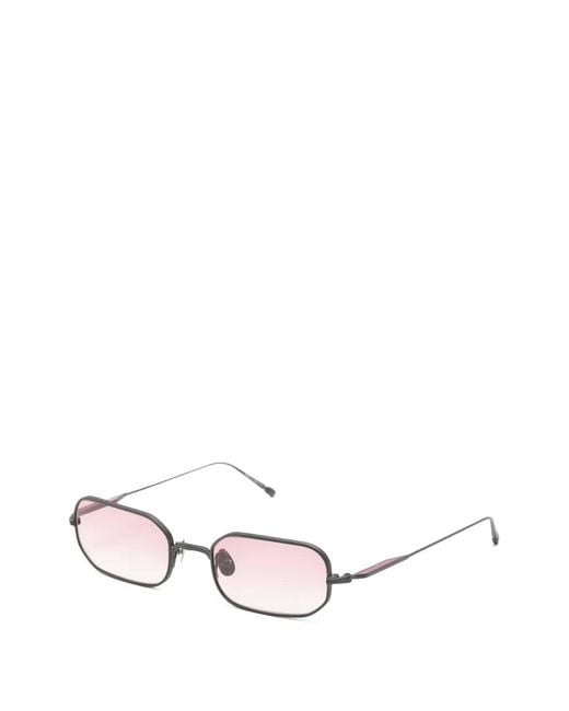 Matsuda Black Rectangle Gradient Sunglasses