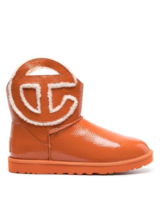 UGG X Telfar Logo Mini Crinkle Boots in Orange for Men | Lyst