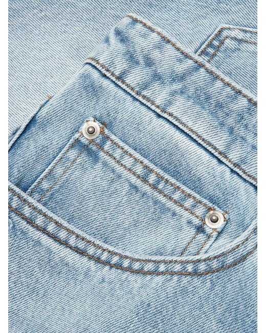 Ksubi Blue Anti K Embroidered Shorts for men
