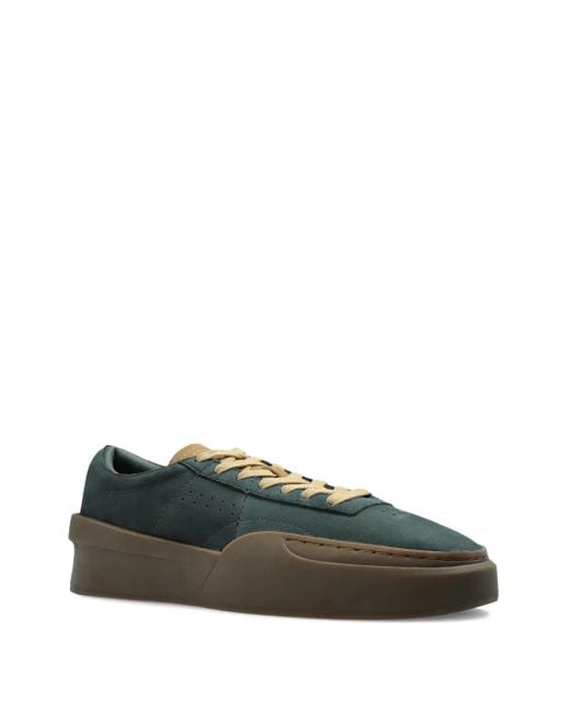 Lacoste Green Aura Leather Sneakers for men