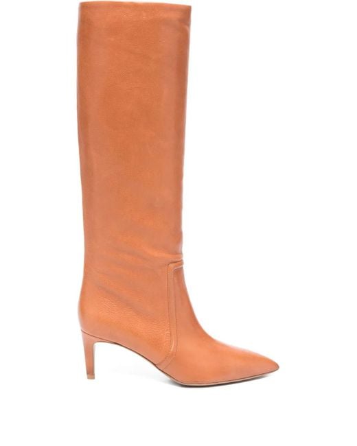 Paris Texas Brown 65Mm Stiletto Pointed Boots