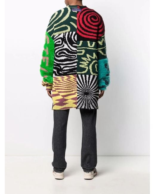 Stella McCartney Green X Ed Curtis Patchwork Cardigan