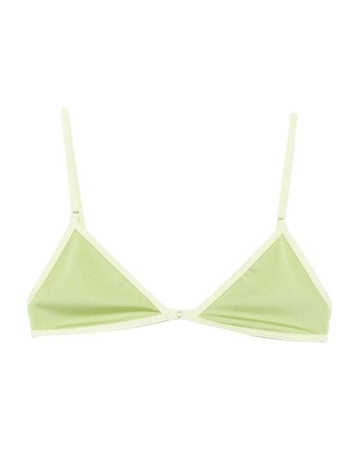 Roberta Einer Green X Kiss 'N Thrill Frida Triangle-Cup Bikini Top