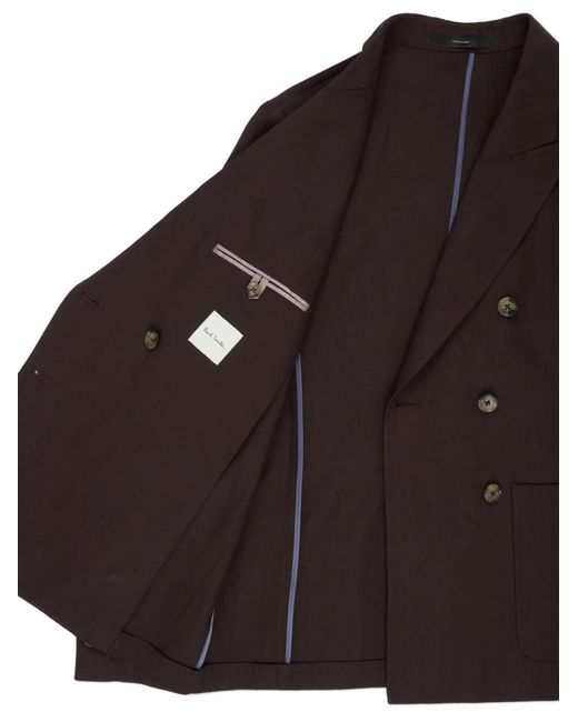 Paul Smith Black Double-Breasted Blazer