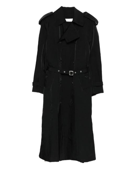 J.W. Anderson Black Belted Double-Breasted Coat