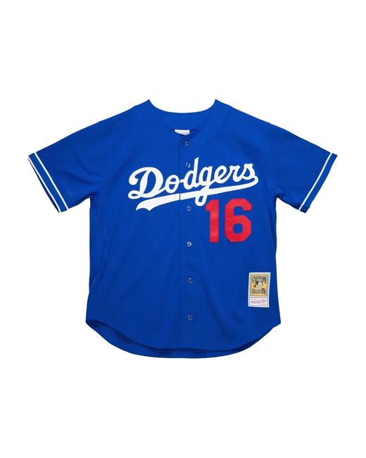Camisa MLB Dodgers 1997 Hideo Nomo Mitchell & Ness de hombre de color Blue