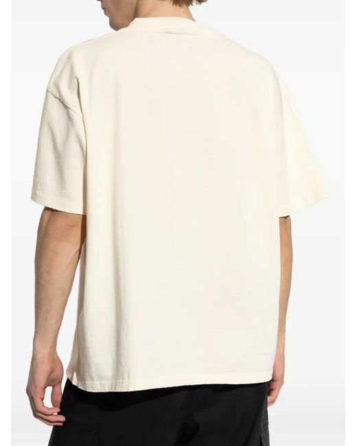 Represent White Print T-Shirt for men