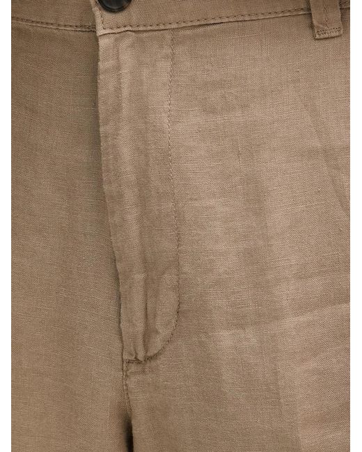 Benetton Natural Pressed-Crease Chino Trousers for men