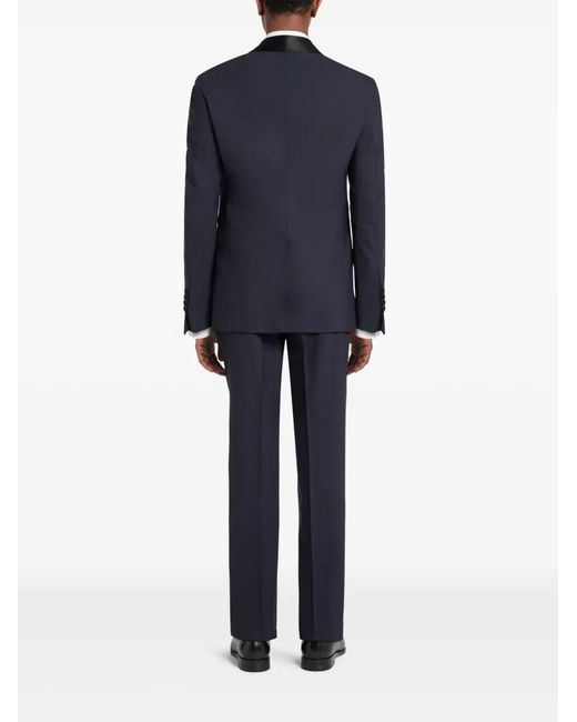 Tom Ford Blue Satin-Trim Suit for men