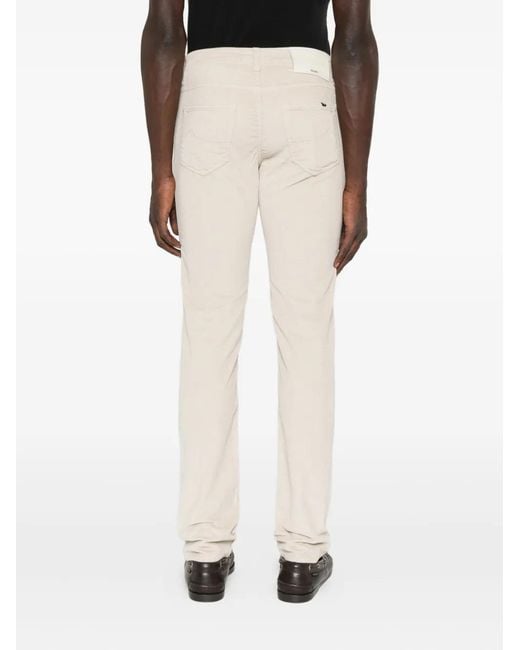Jacob Cohen Natural Corduroy Five-Pocket Trousers for men