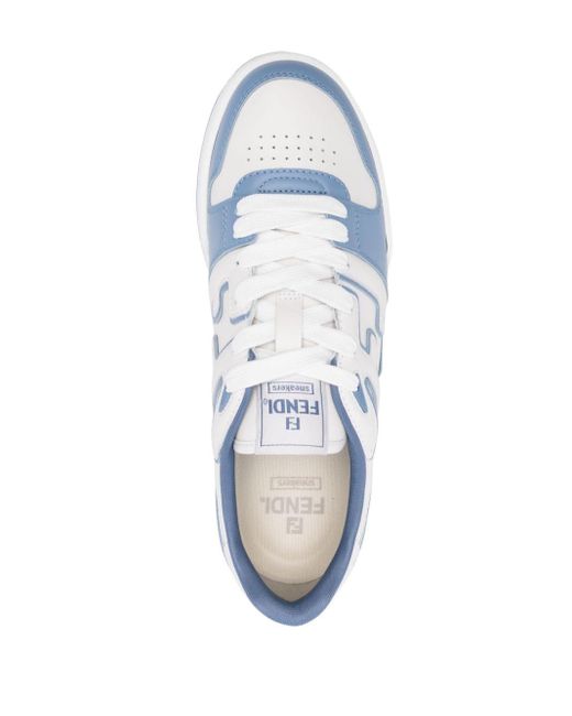 Fendi Match Sneakers Met Colourblock in het Blue voor heren