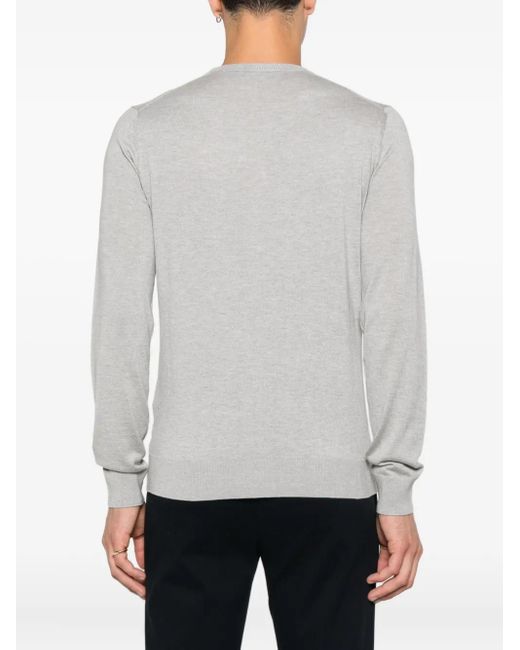 Pull À Encolure Ronde Alpha Studio pour homme en coloris Gray