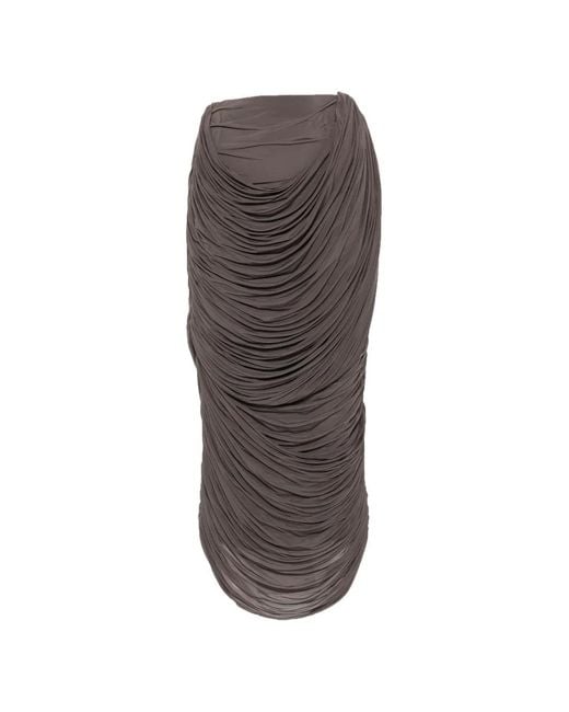 Magda Butrym Brown Ruched Skirt