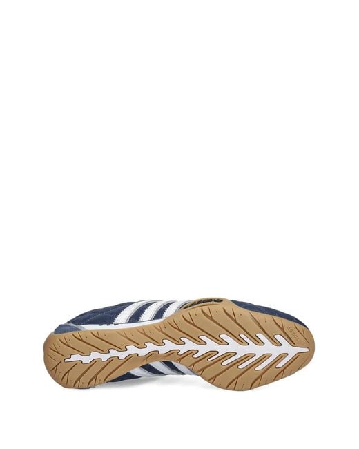 Adidas Blue Adi Racer Lo Quilted Stripes-Detail Sneakers for men