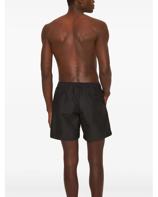 Orlebar Brown Black Recycled Polyester Drawcord Swim Shorts for men
