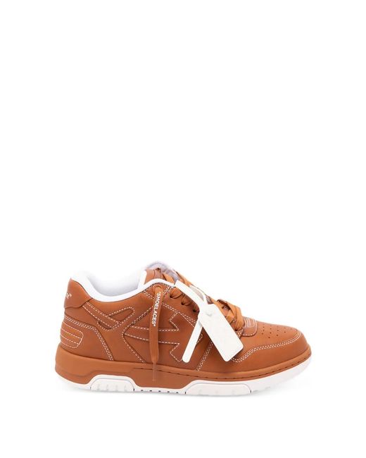 Off-White c/o Virgil Abloh Brown Out Of Office Sneakers for men