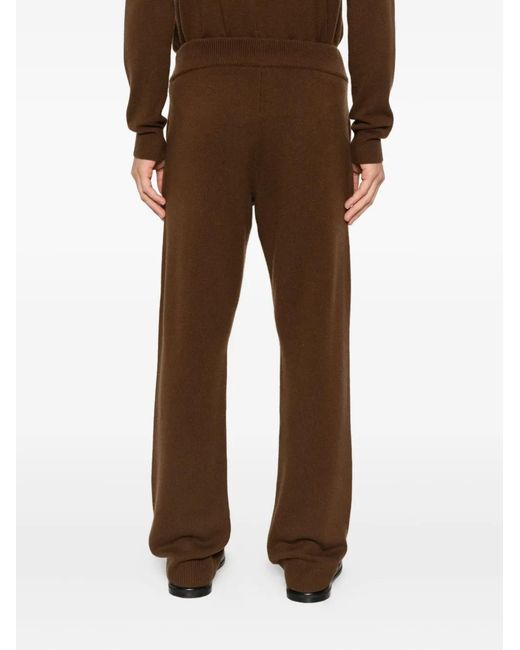 Entire studios Brown Ribbed Track Pants
