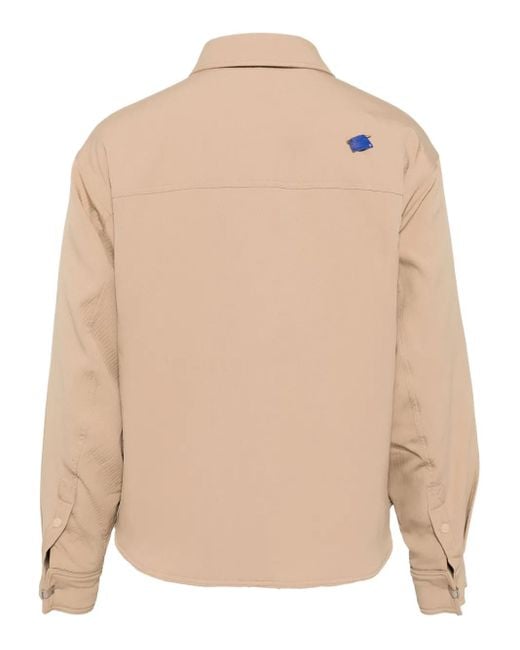 Adererror Natural Logo-Tag Shirt Jacket for men