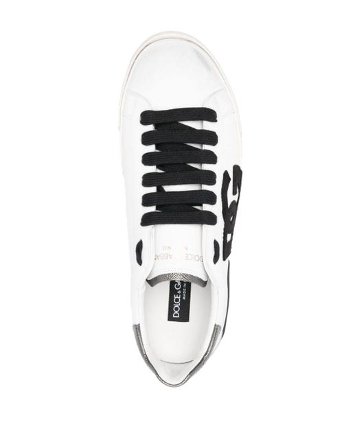 Dolce & Gabbana Portofino Low-top Sneakers in het White voor heren