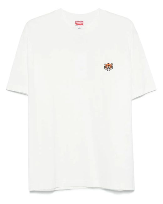 T-shirt de coton tigre joyeux KENZO pour homme en coloris White