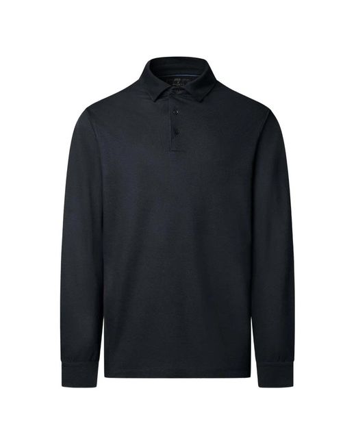 Hackett Blue Long-Sleeve Polo Shirt for men