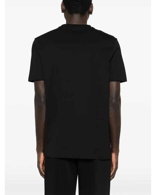 Boss Black Cotton-Jersey T-Shirt With Logo Artwork for men