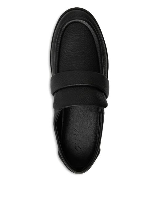 Marsèll Black Guarnello Strap-Detail Loafers