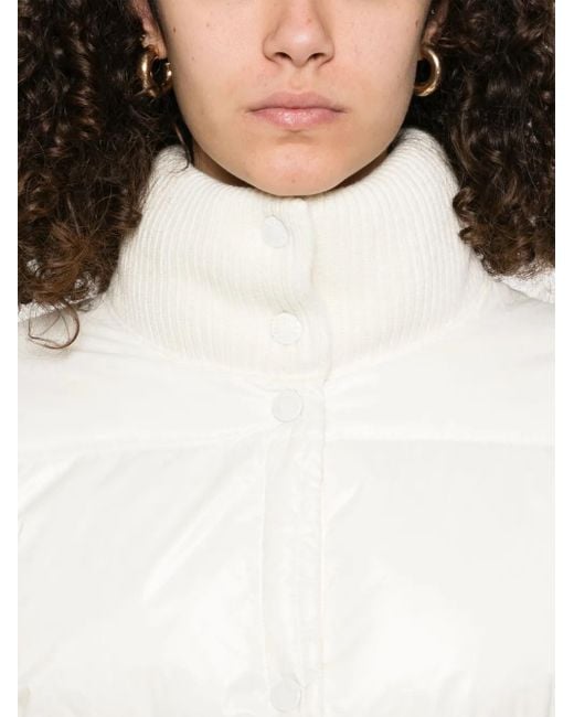 Moncler Jack Met Gebreide Vlakken in het White