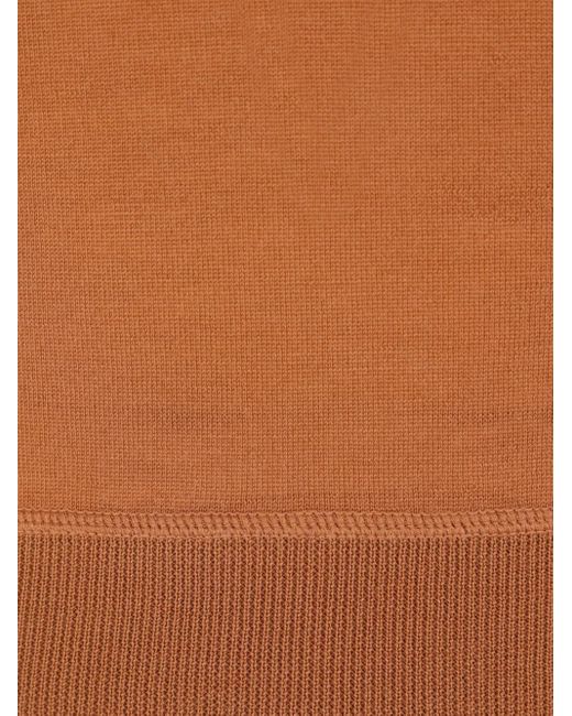 Chloé T-Shirt Met Geborduurd Logo En Ronde Hals in het Brown