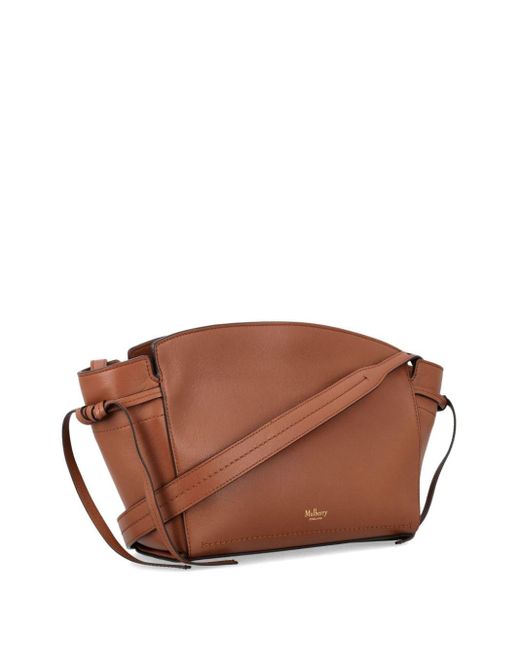 Mulberry Brown Clovelly Leather Crossbody Bag