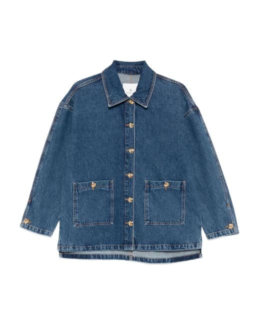 Anine Bing Blue Luca Jacket