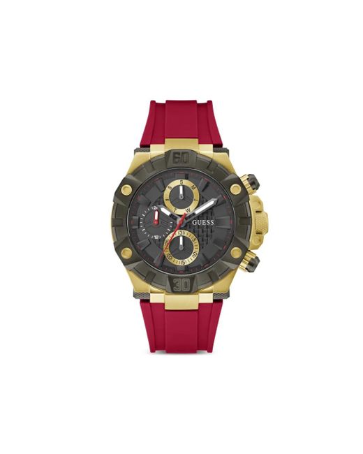 Reloj Ignite de 46 mm Guess de hombre de color Red