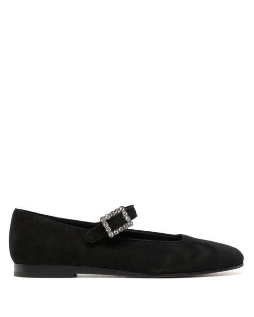 Le Monde Beryl Suede Mary Jane Shoes in Black | Lyst