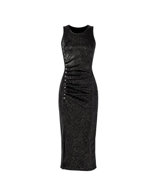 Rabanne Black Button Detail Dress