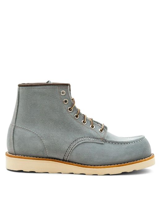 Red Wing Gray Leather Ankle Boots for men