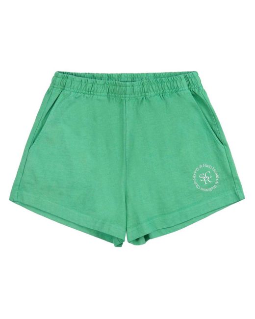 Sporty & Rich Green Srhwc Jersey Mini Shorts