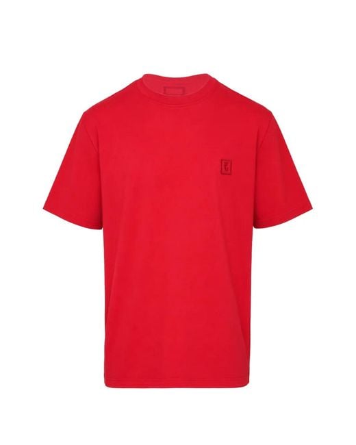 Wooyoungmi Red Logo-Print T-Shirt for men