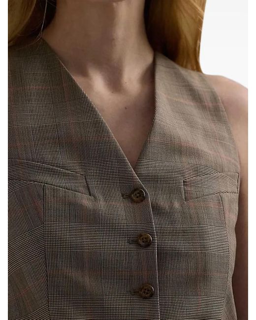 Ralph Lauren チェック ベスト Green