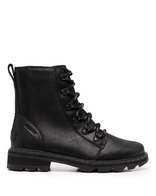 Sorel Black Lennox Ankle Boots