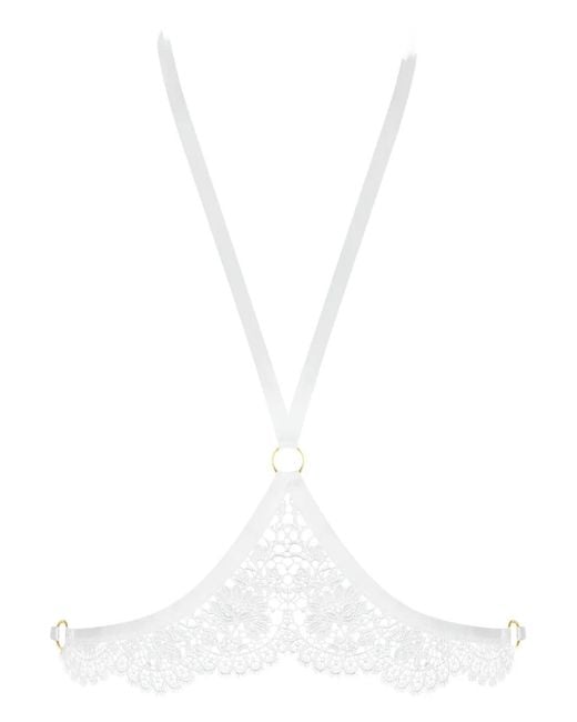 Maison Close White Accessoire De Lingerie À Détails En Dentelle