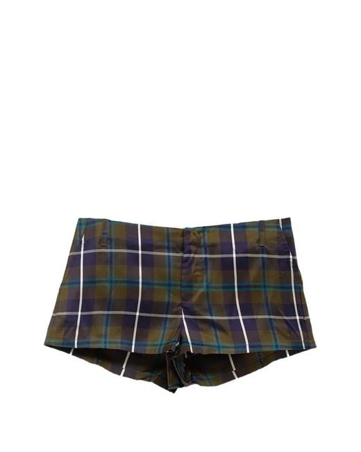 Paloma Wool Black Check-Pattern Shorts