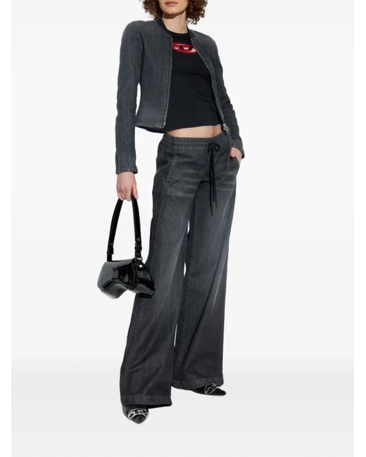 DIESEL Blue De-Gary-D Zip-Front Jacket