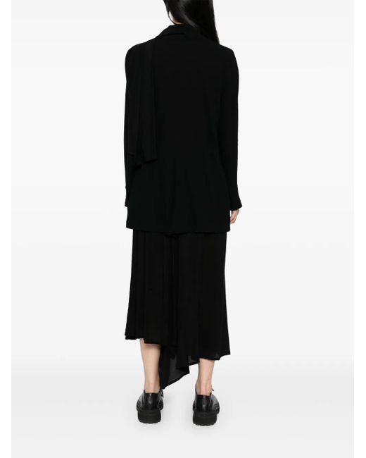 Yohji Yamamoto スカーフカラー ジャケット Black