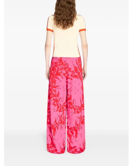 Dries Van Noten Orange Embellished-Appliqué T-Shirt