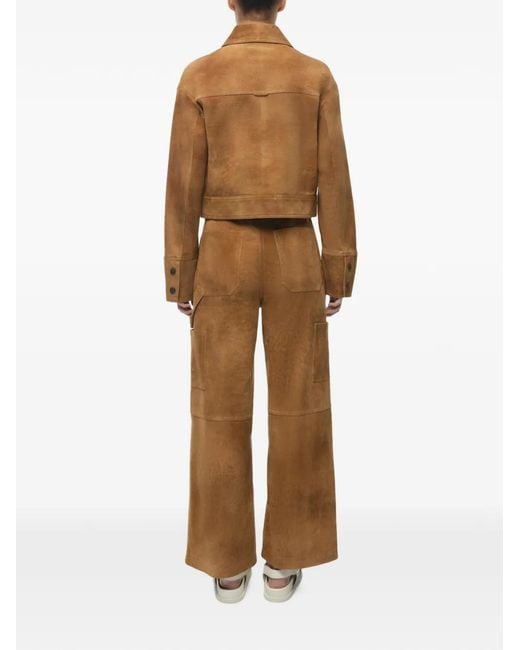 Jonathan Simkhai Brown Grafton Suede Jacket